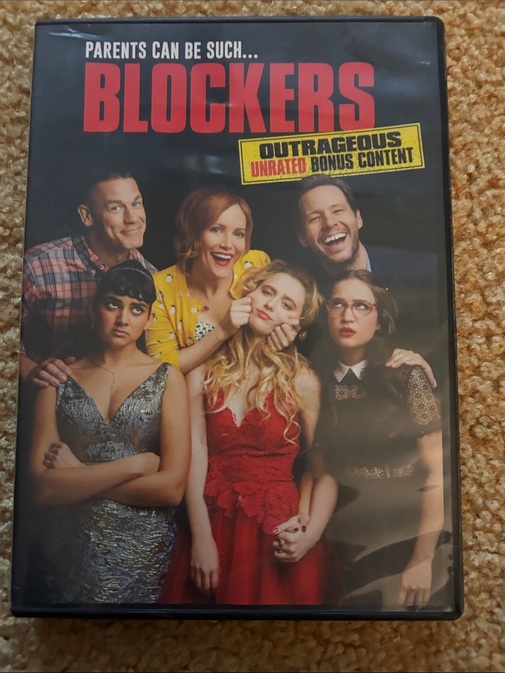 Blockers DVD Movie - Red & Black Cover